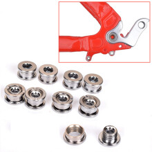 Bike Kurbelbolzen 10 Sets Silber Für Downhill Fahrradfahrer