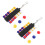 2 Sets Kunststoff Golftie Halter Tragbarer Tee 1