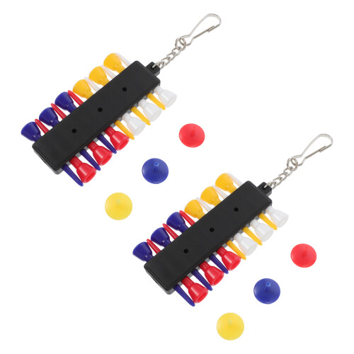2 Sets Kunststoff Golftie Halter Tragbarer Tee