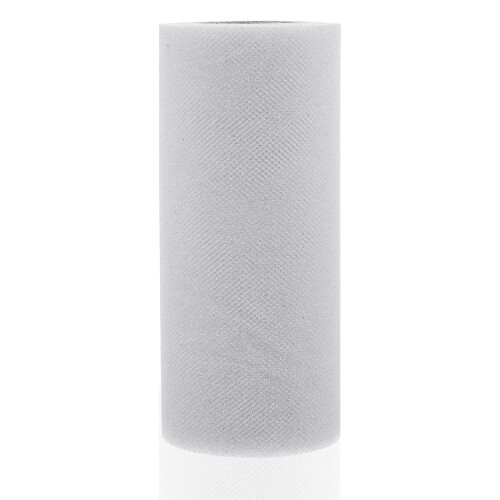 Tulle Stoff Rollenband Weiß Polyester 1 Rolle