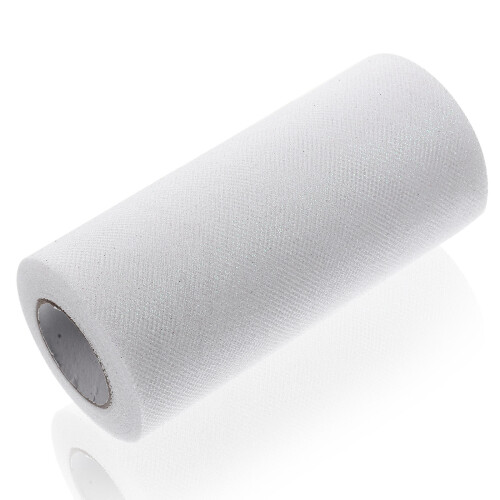 Tulle Stoff Rollenband Weiß Polyester 1 Rolle 1