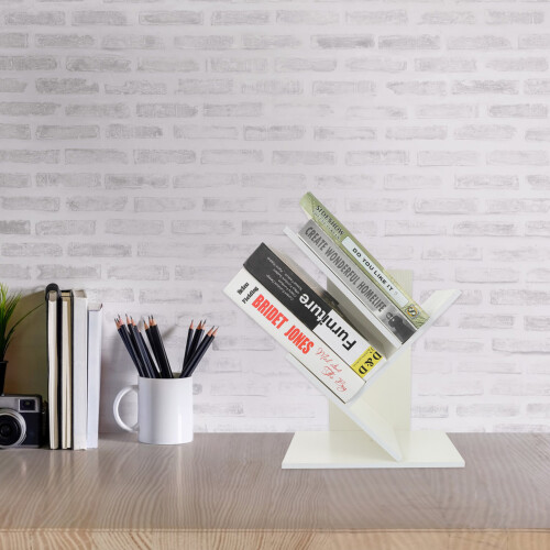 Desktop Baum Bücherregal Organizer Platzsparender Buchhalter 2