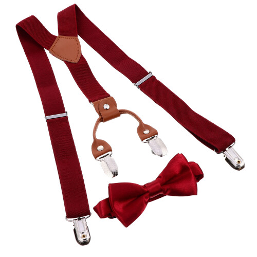 1 Set 4 Hosenträger Mit Fliege Kleidung 2