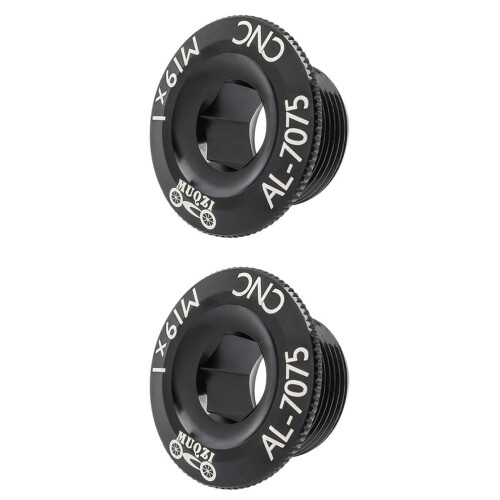 2St Aluminium Crankset Schroeven Zwart Sterk Voor Montage
