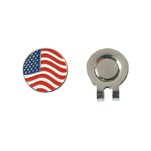 2 Golfball-Marker Mit Amerikanischer Flagge