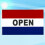 Raindrops Open House Flagge Einfaches Design Multi Banner 1 Satz 6