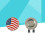 2 Golfball-Marker Mit Amerikanischer Flagge 6