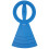 Cymbal Mute Pads Blau 1Stk 10
