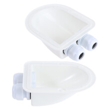Roof Entry G Weatherproof White Abs For Rv 2pcs