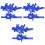 3 Paar Blaue Strumpfhalter Oberschenkelring Beinband 3