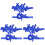 3 Paar Blaue Strumpfhalter Oberschenkelring Beinband 2