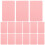 100 Einfache Karten Spielkarten 8,90x5,20x0,10 cm Rosa 1