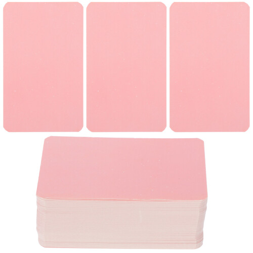 100 Einfache Karten Spielkarten 8,90x5,20x0,10 cm Rosa 2