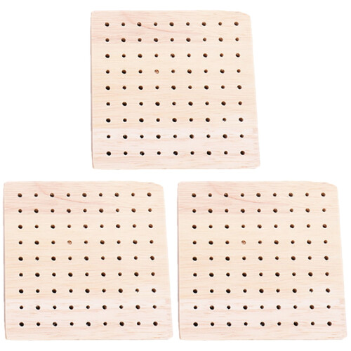 Set 3 Quadratischen Körben Mit Und Lochwand 1