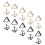 30 Key Shower Nummer Houders Driehoekige Papierclips 5