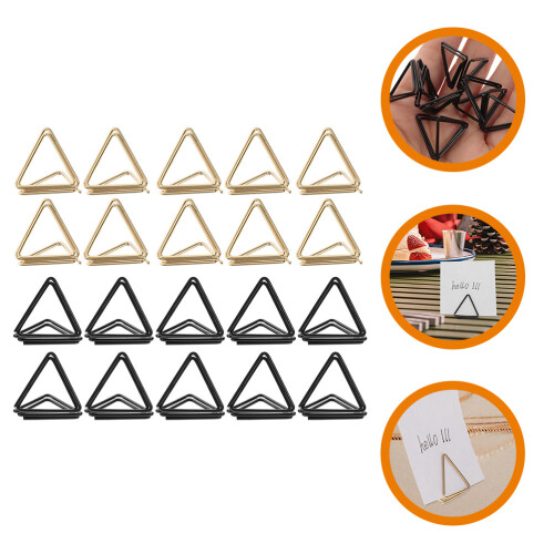 30 Key Shower Nummer Houders Driehoekige Papierclips 2