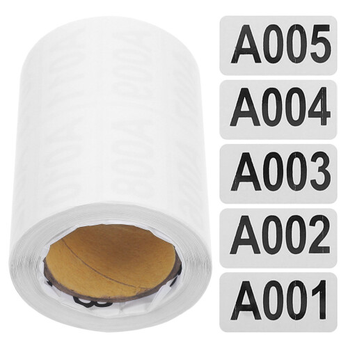 Mlins Nummer Label Stickers Power Clock Timer Digitale Wekker Wit