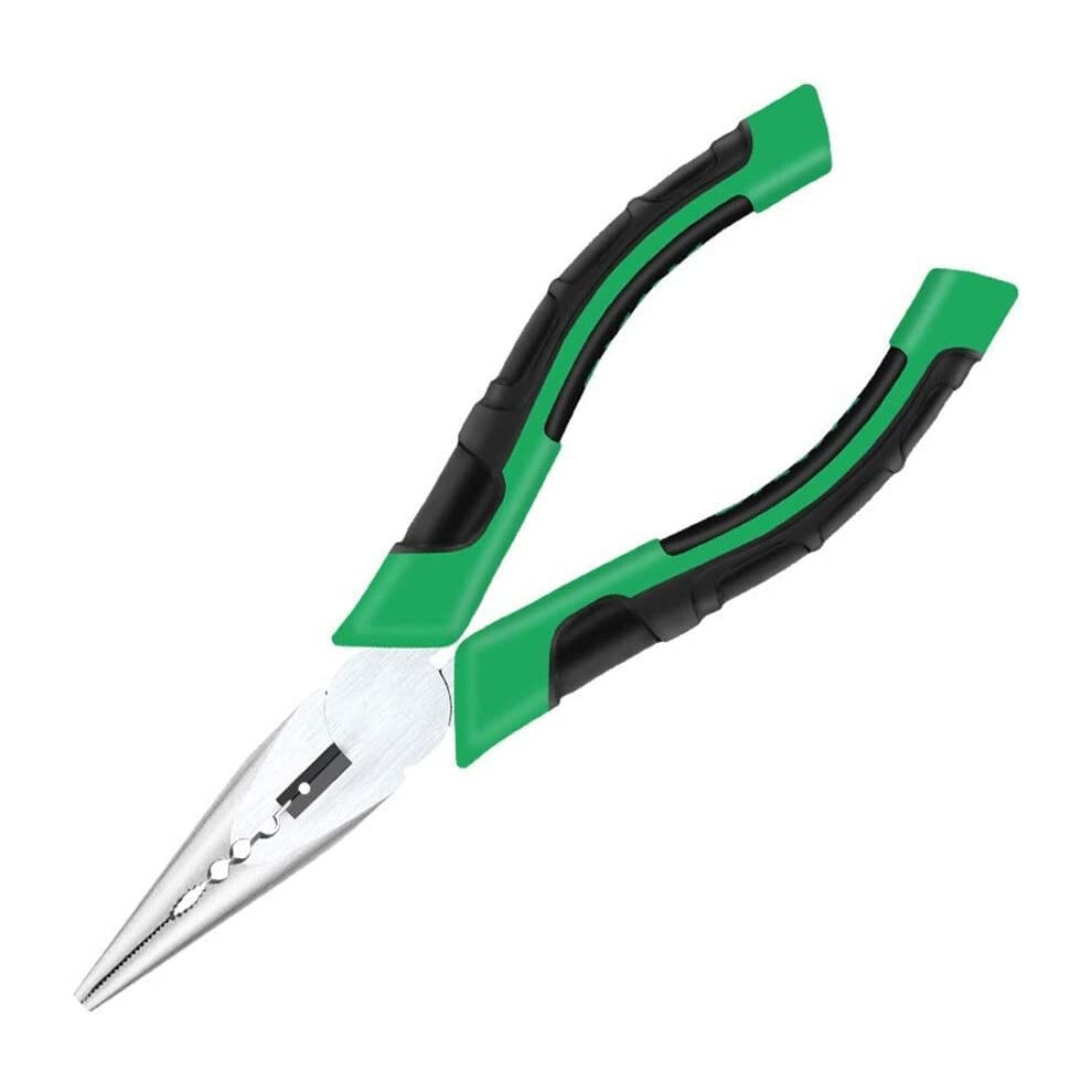 Long Nose Pliers Household Needle Nose Pliers 167Mm With Wire Stripper Crimper Cutter Heavy Duty Industrial Pliers 9084446381061