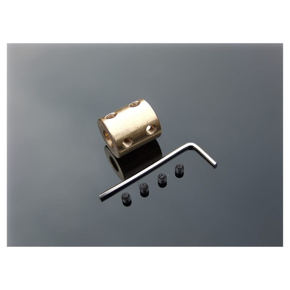 Coupler Cylindrical Jaw Shaft Coupler, 1 Pc, 5X10mm Bore, 10Mm Id, Flexible Stepper Motor Coupling, Od 16X22mm 9354506249144