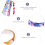 12Pcs Assorted Color Printed Ribbon for DIY Earrings Durable Polyester 8