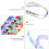 12Pcs Assorted Color Printed Ribbon for DIY Earrings Durable Polyester 9