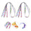 12Pcs Assorted Color Printed Ribbon for DIY Earrings Durable Polyester 4