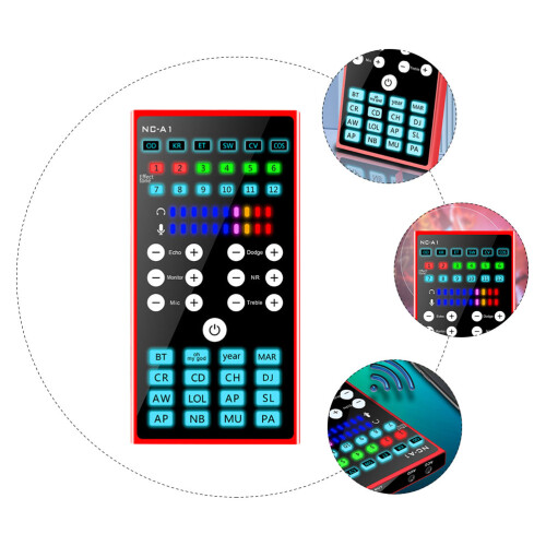 Computer Stemvervanger Audio Mixer Voor Streamen Geluidsbord 2