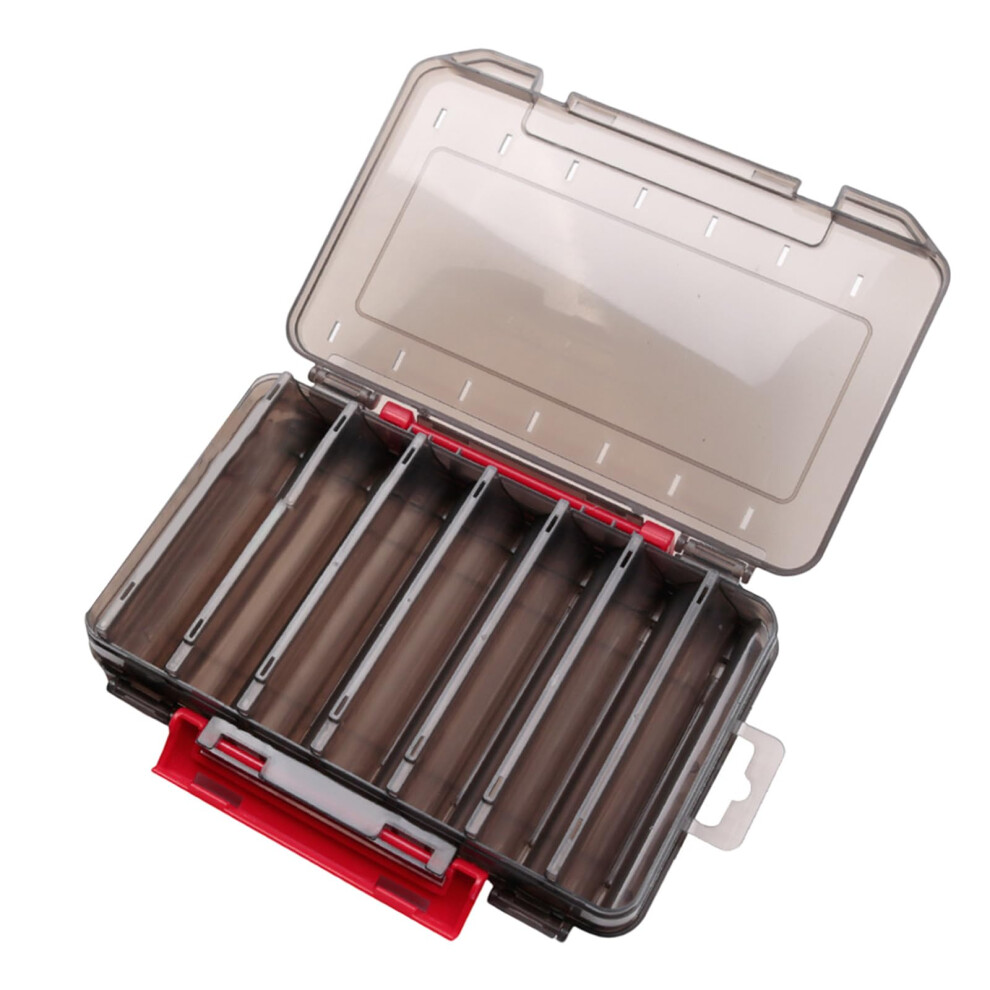 Fishing Hook Storage Box, Clear Tackle Organizer Case For Lures And Baits, Multi-Compartment Portable ABS Plastic-image-OPC-PM682RV-NEW