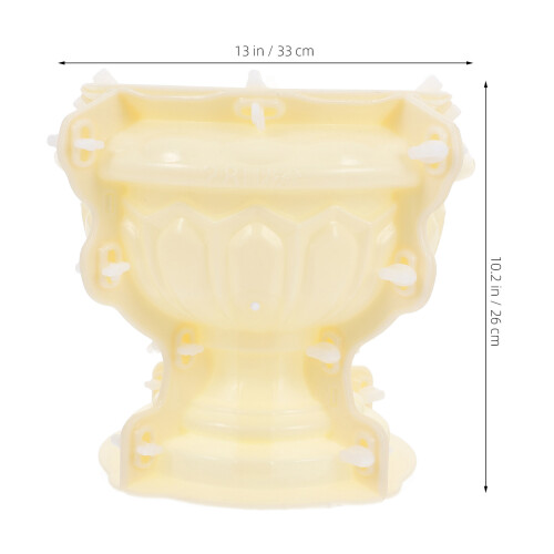 Moule DIY Pot À Fleurs Plastique Beige Décoratif 2
