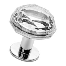 Toilet Flusher Top Button - Rhinestone Pattern Tank Button - Universal Fits Most Toilets - Long Nail Friendly Women