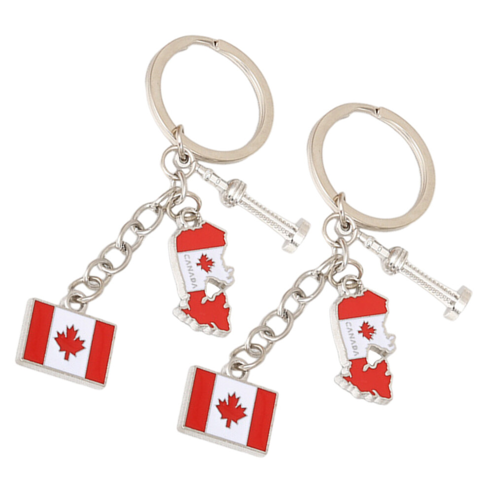 6 Canadese Sleutelhanger Souvenir Zakje Hanger-image