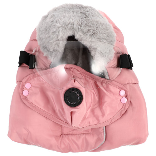 Verdikte Skihelm Winddicht Katoen Roze