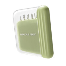 Pencil Holder Storage Box For Sewing Pencils, Portable Green, Hand Quilt Use, Travel Friendly