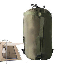 Sleeping Bag Bag Nylon Stuff Sack For Camping Travel Hiking Lightweight Portable Backpacking Storage Bag Army Green