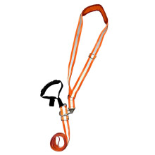 Tow Harness Adjustable Straps Tow Rope And Shoulder Straps Non Slip Handles Heavy Duty Reflective Orange