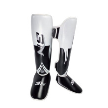 Flexibility Shin Guards Size M Teenager White MMA Karate Boxing Kickboxing Training