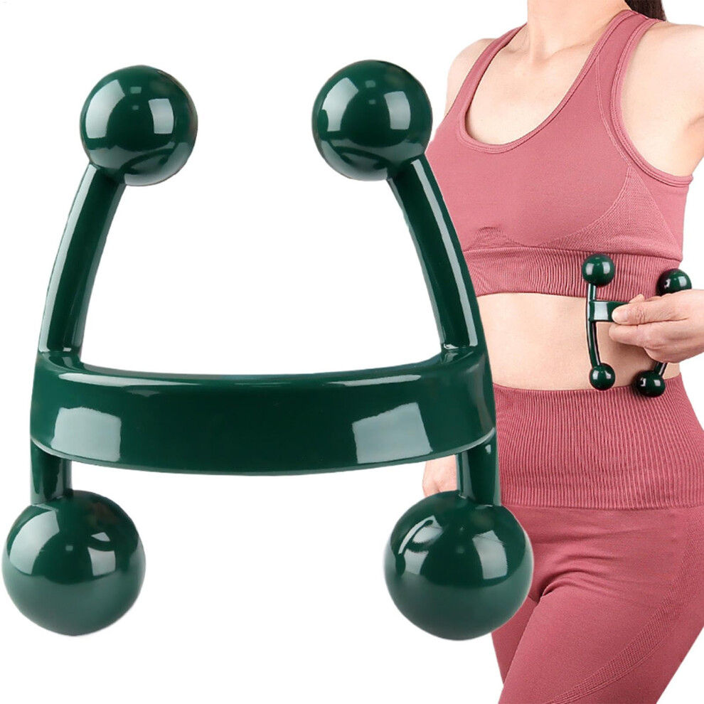 Back Knot Massage Tool Portable Hand Held Back Massager H-Shaped For Waist Calves