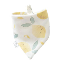 Dribble Bibs Drooling Bibs For Kids Breathable Cotton Unisex Feeding Bibs Soft Lemon Color