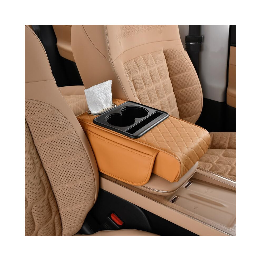 Car Armrest Cushion For Cupra Ateca 2020-Present, Center Console Armrest Pad With Storage Bag 9354506250980