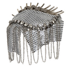 1St Schulterbrett Aufnäher Brosche Kleidungszubehör Silber