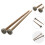 6Pièces Maillets Pour Gong Manche Bois Coton Lin Beige Pour Percussion 4