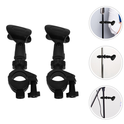 2 Sets Kunststoff Mikrofonklemme Für Stativ 2