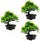 3Stk Künstliche Bonsai- Topfpflanze 8