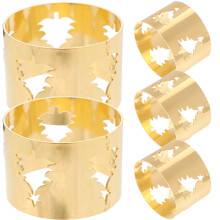 Festliche Tischdekoration Aus Goldfarbenem Metall 5 Teile