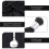 Barber Cape Set Haarschneide Ausrüstung Schwarz 1 Set 10