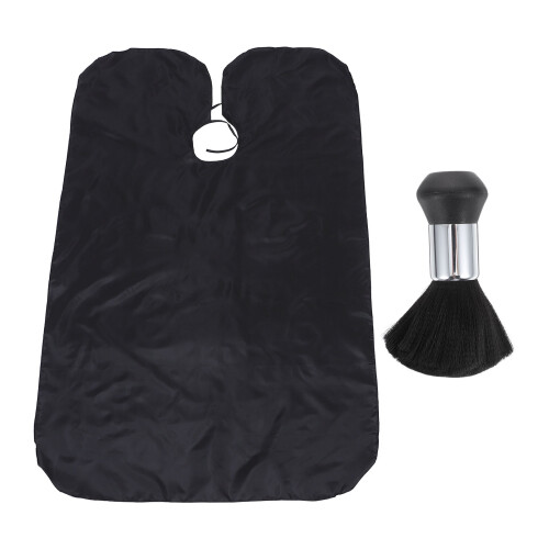 Barber Cape Set Haarschneide Ausrüstung Schwarz 1 Set 2