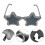 2Stk. Randlose Sonnenbrille Sternform, Brillen 11