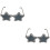 2Stk. Randlose Sonnenbrille Sternform, Brillen 8