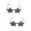 2Stk. Randlose Sonnenbrille Sternform, Brillen 9