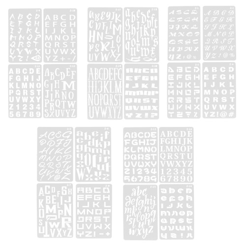 Worgeous 20 Cijfers Craft Stencils Handboek Doodle Sjabloon